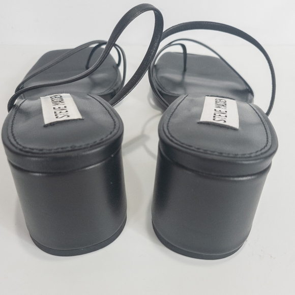 Steve Madden Involved Barely-There Sandals Black -6 - Picture 7 of 8